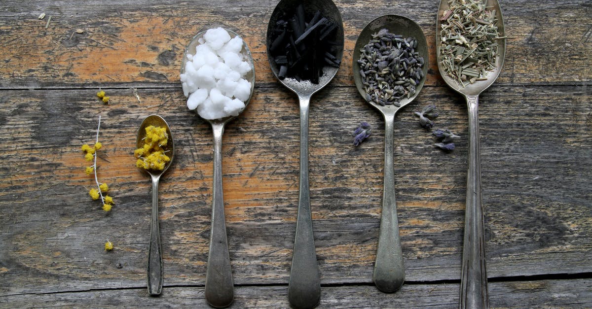 Temperature-stable spices - Spoons with Spices on Wooden Table Temperature-stable spices - Spoons with Spices on Wooden Table