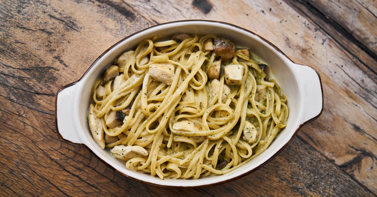 Thai Chicken and Noodles Recipe Recreation - Oval White Bowl