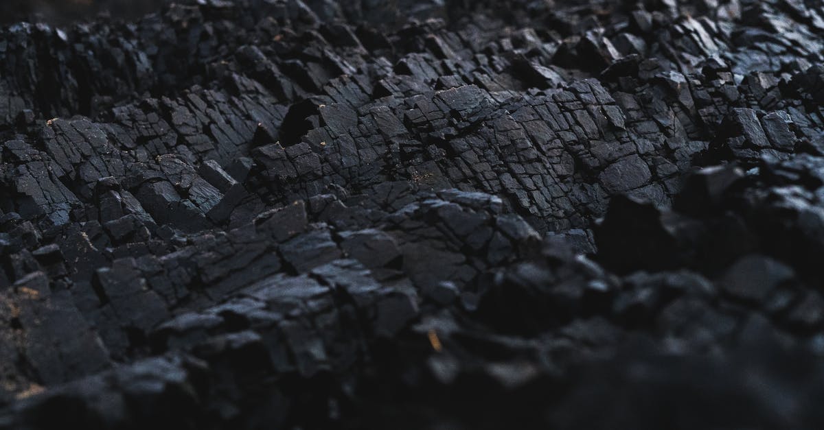 Thick carbon layer on wok? - Rock Formation Close-up Photography Thick carbon layer on wok? - Rock Formation Close-up Photography