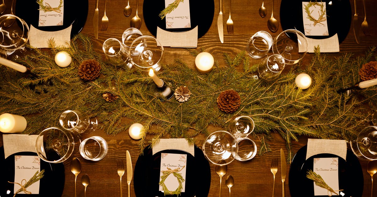 Tips on cooking Christmas dinner for large group - Top View of an Elegant Table Set-Up for Christmas Tips on cooking Christmas dinner for large group - Top View of an Elegant Table Set-Up for Christmas