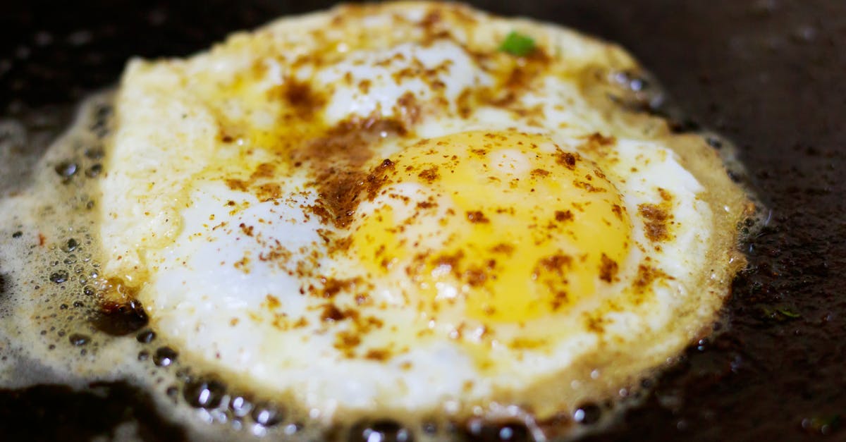 Tips on tossing a frying pan - Fried Egg With Seasonings Tips on tossing a frying pan - Fried Egg With Seasonings