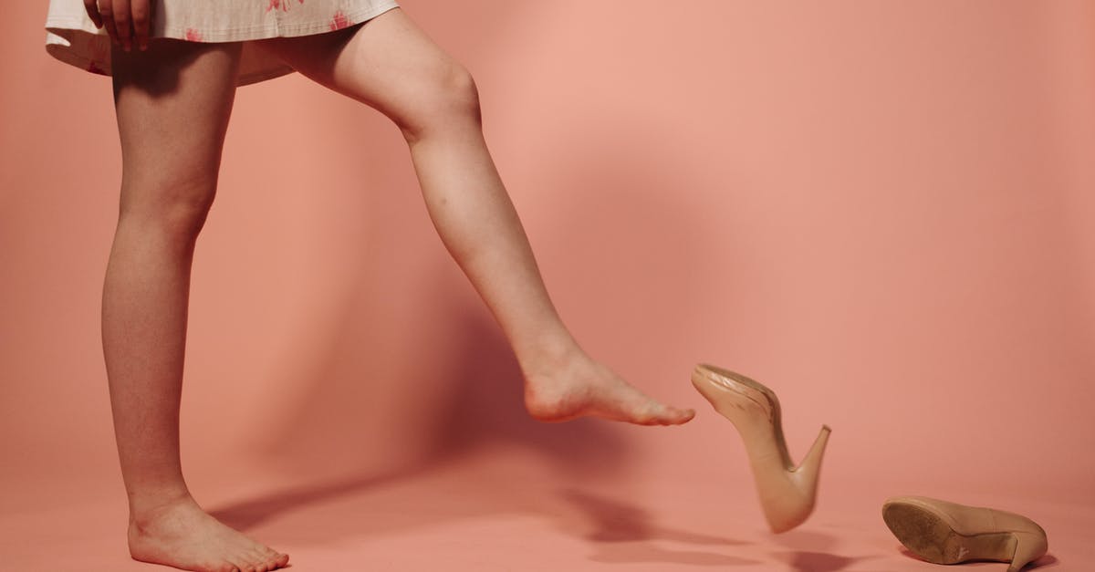 To flip or not to flip...? (a steak) - A Woman Removing Her Shoes