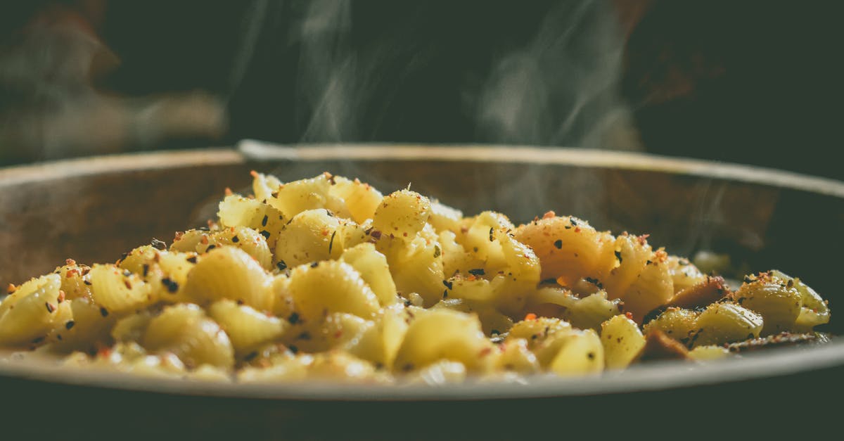 Too much smoke flavor - Smoking hot pasta in pan Too much smoke flavor - Smoking hot pasta in pan