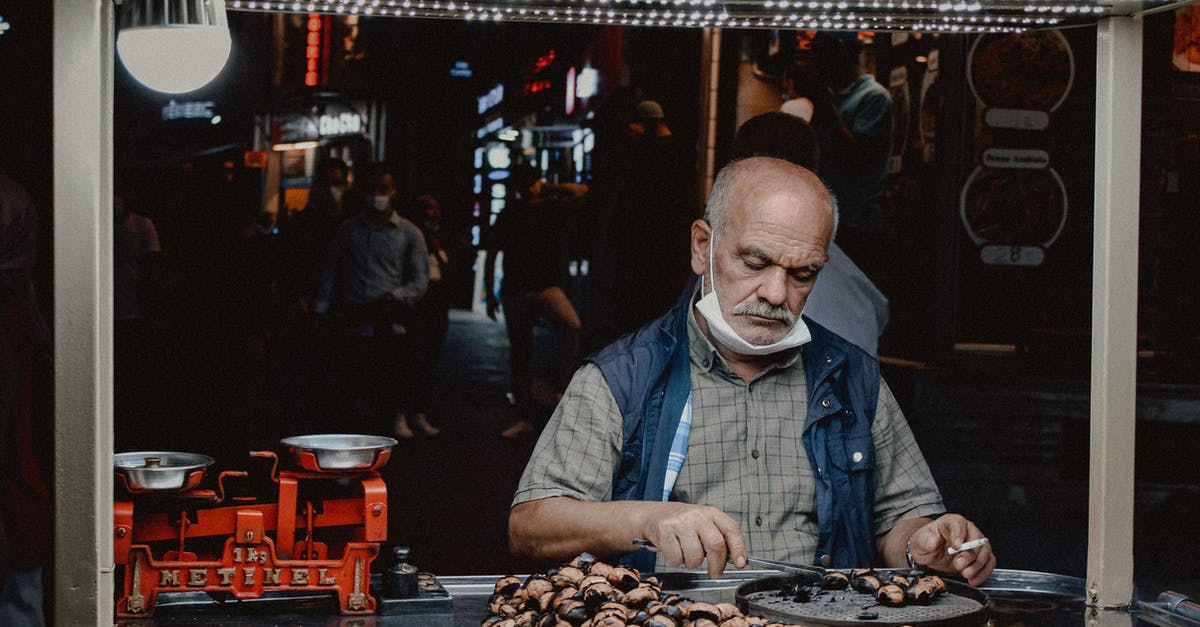 Traditional Easter Turkey - A Man Cooking on the Street Traditional Easter Turkey - A Man Cooking on the Street