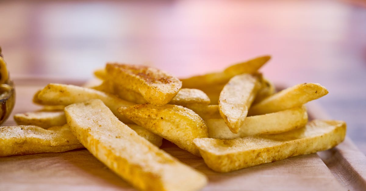 Tricks to preserve chips (french fries)? - Fries on Brown Table Tricks to preserve chips (french fries)? - Fries on Brown Table