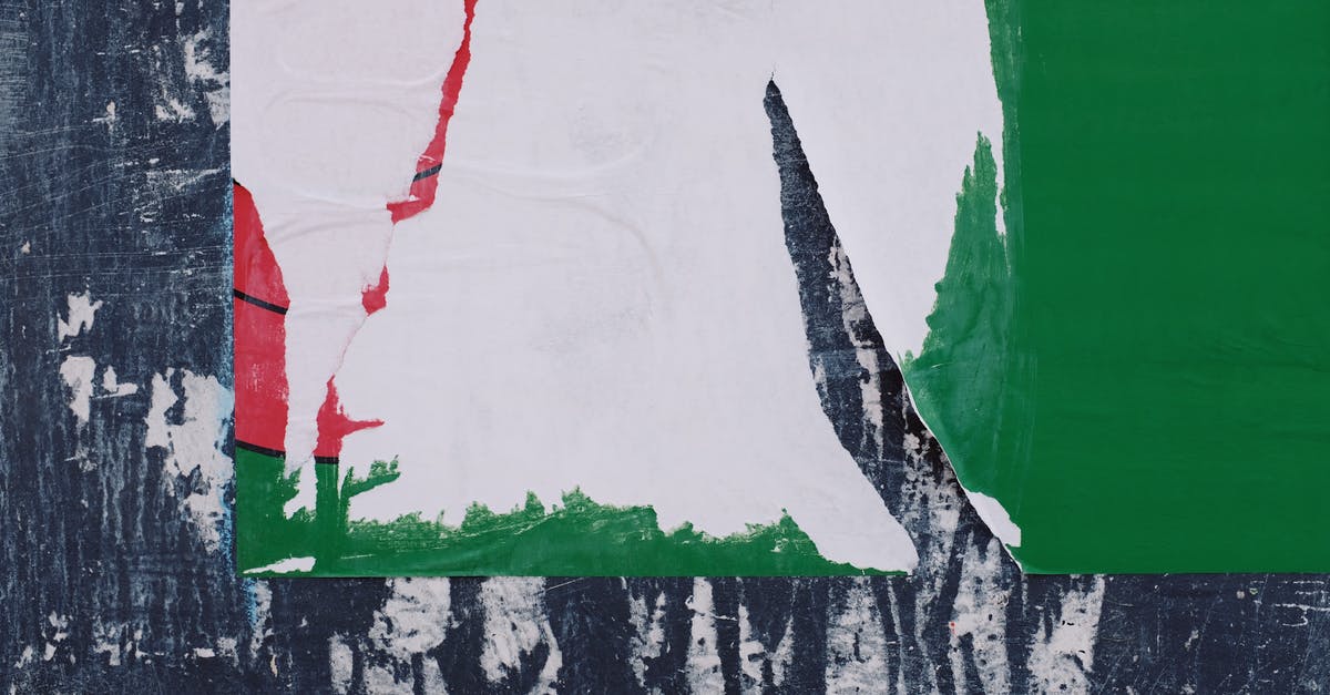Troubleshooting a soggy baklava with torn sheets - Old torn poster placed on shabby wall