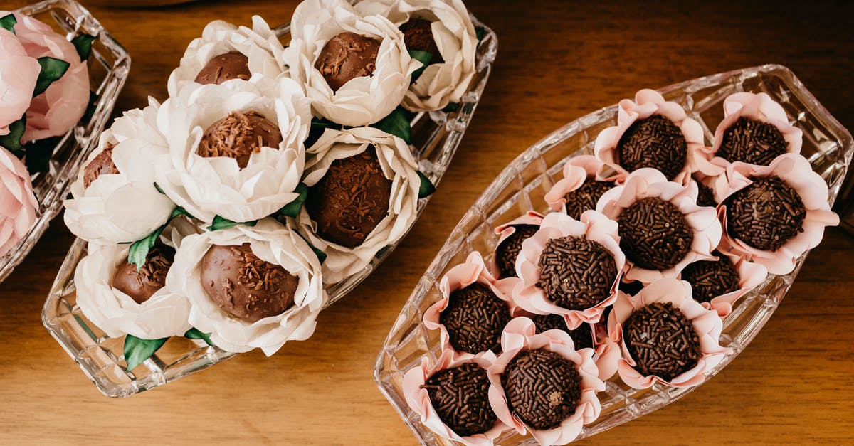 Truffle Errors - not enough chocolate - Assorted delicious chocolate truffles in decorative flowers Truffle Errors - not enough chocolate - Assorted delicious chocolate truffles in decorative flowers