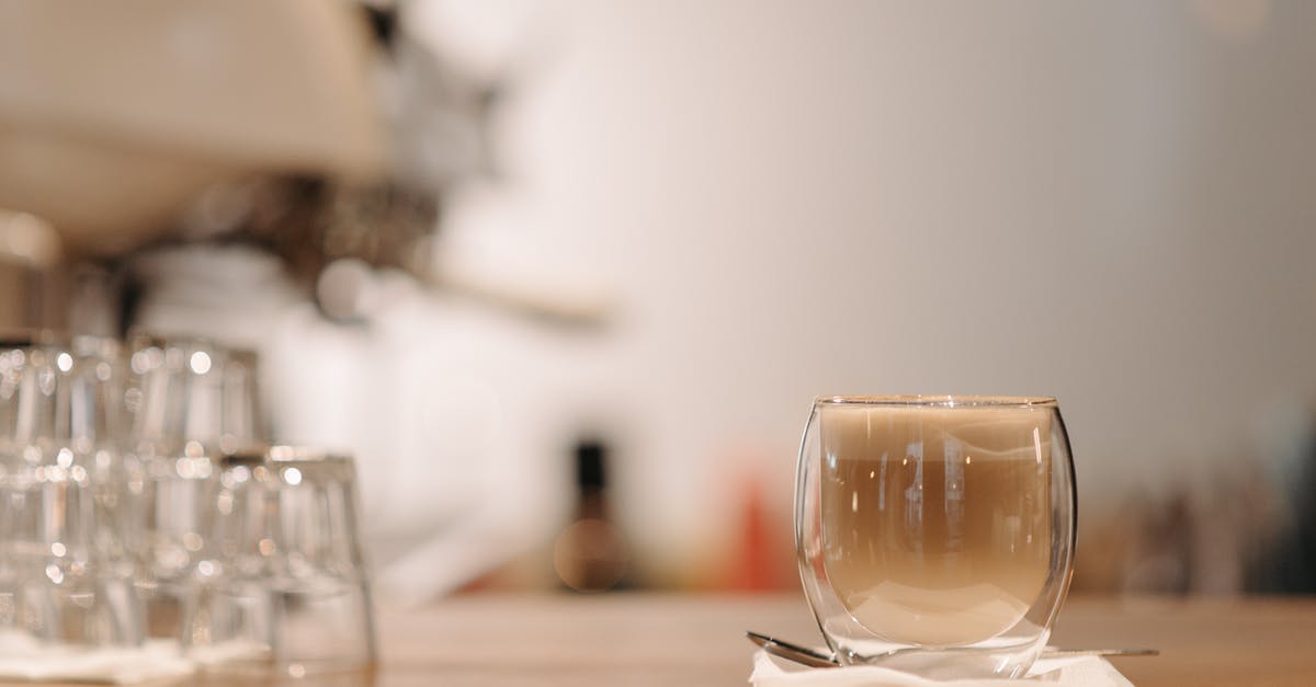 Turkish coffee foam - A Coffee in a Glass