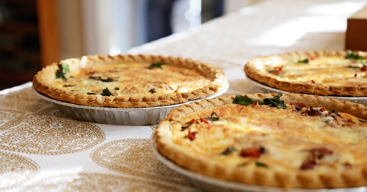 Undercooked Quiche - Three Round Pies Undercooked Quiche - Three Round Pies