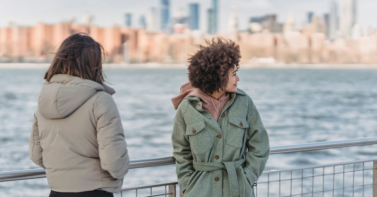 Units conversion : cl to grams - Young female friends wearing warm clothes standing together with hands in pockets on New York City promenade on cold day Units conversion : cl to grams - Young female friends wearing warm clothes standing together with hands in pockets on New York City promenade on cold day