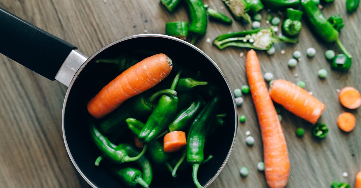 Use chia seeds to help thicken a pot pie - Carrots and Green Chili Peppers Use chia seeds to help thicken a pot pie - Carrots and Green Chili Peppers