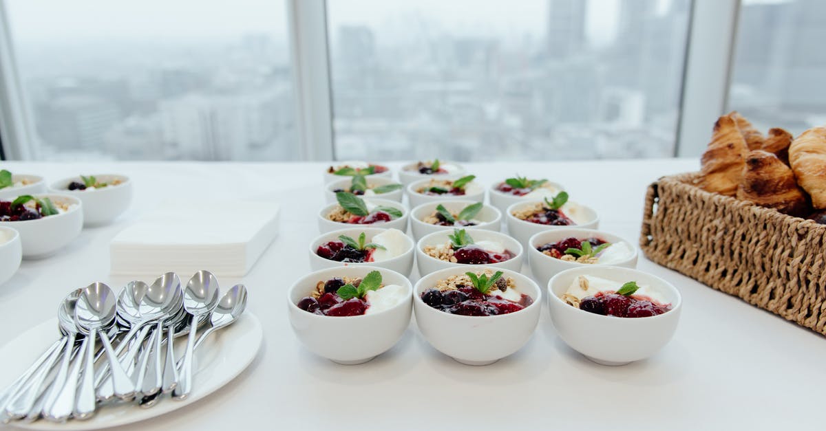 Used Sweetened yoghurt in savoury dish - how to correct? - Bowls filled with sweet desserts on table Used Sweetened yoghurt in savoury dish - how to correct? - Bowls filled with sweet desserts on table