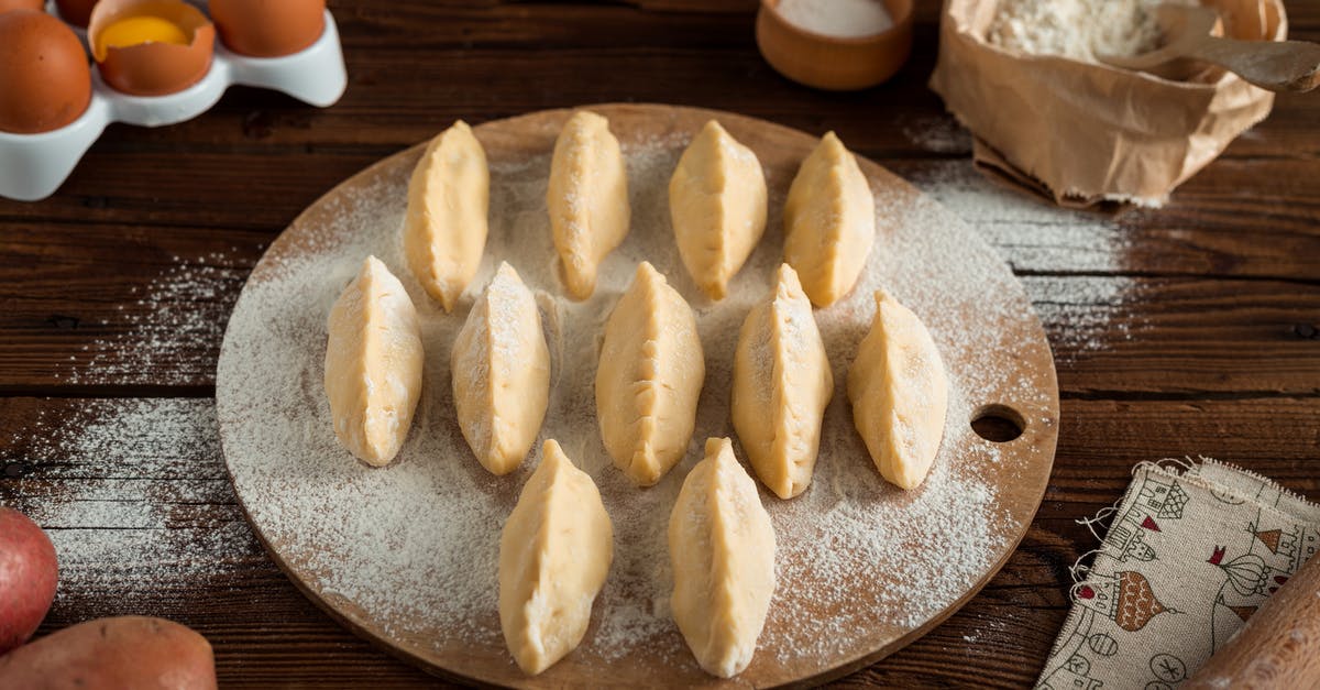Using fridge for slow rise dough with eggs - Dumplings on Round Tray Using fridge for slow rise dough with eggs - Dumplings on Round Tray