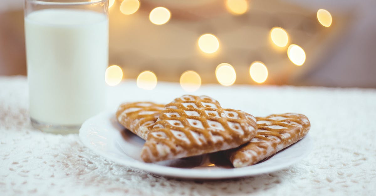 Using light cream instead of milk in crepes? - Close-up of Christmas Milk Using light cream instead of milk in crepes? - Close-up of Christmas Milk