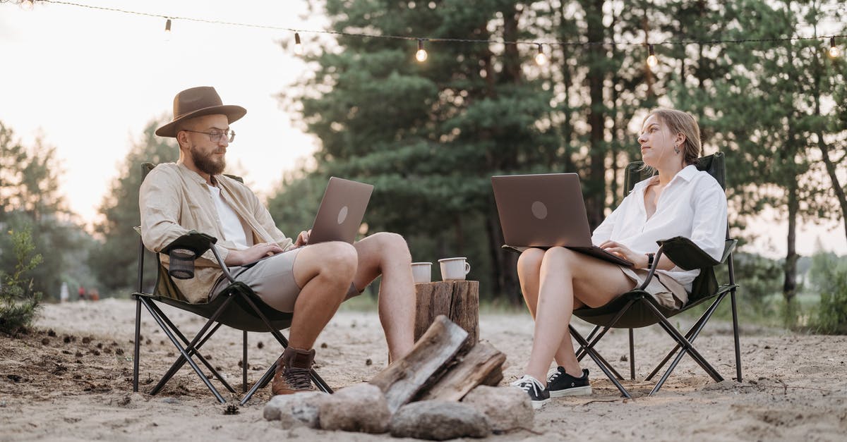 Using xanthan gum - Man and Woman Sitting on Folding Chairs Using xanthan gum - Man and Woman Sitting on Folding Chairs