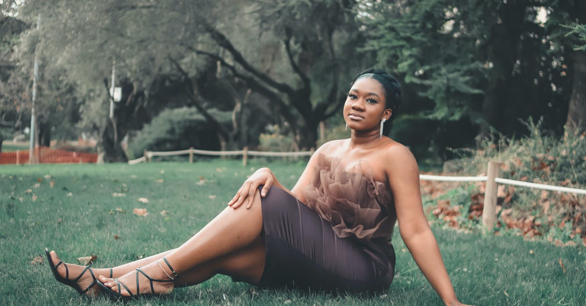 Vegemite in a tube? - Woman in Brown Dress Sitting on Green Grass Field Vegemite in a tube? - Woman in Brown Dress Sitting on Green Grass Field