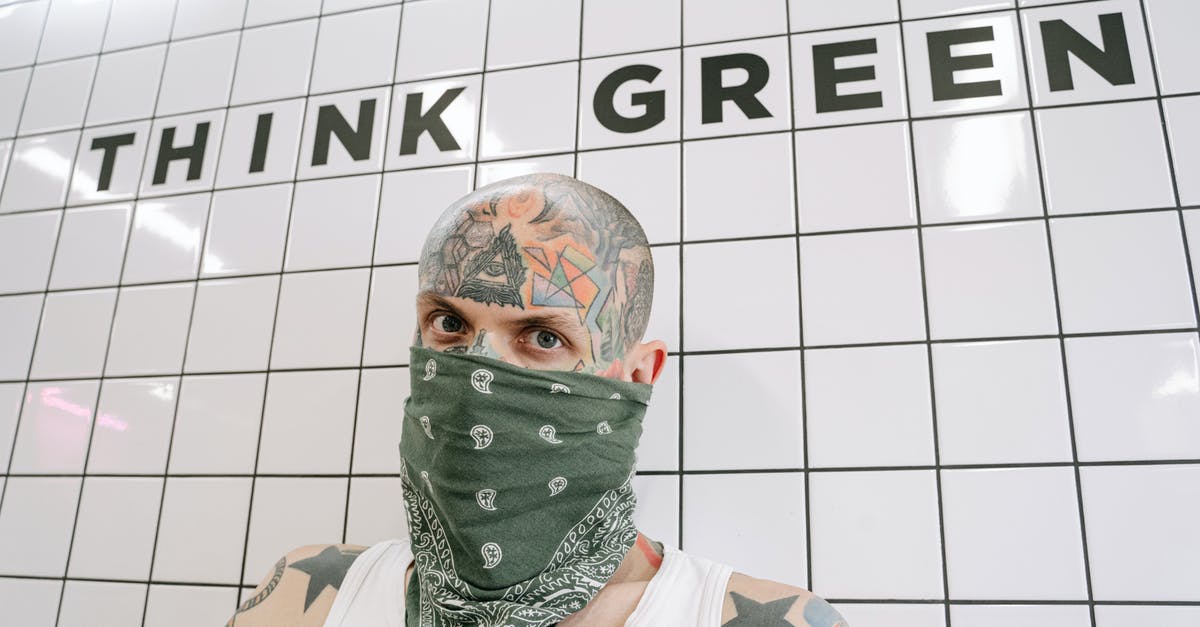 Vegetarian Fish - Man in White Tank Top Wearing Green Mask Vegetarian Fish - Man in White Tank Top Wearing Green Mask
