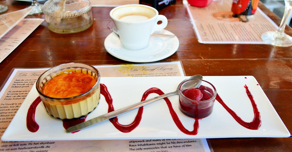 Vermouth for use in Drinks - can I freeze it? - Creme Brulee on White Ceramic Plates