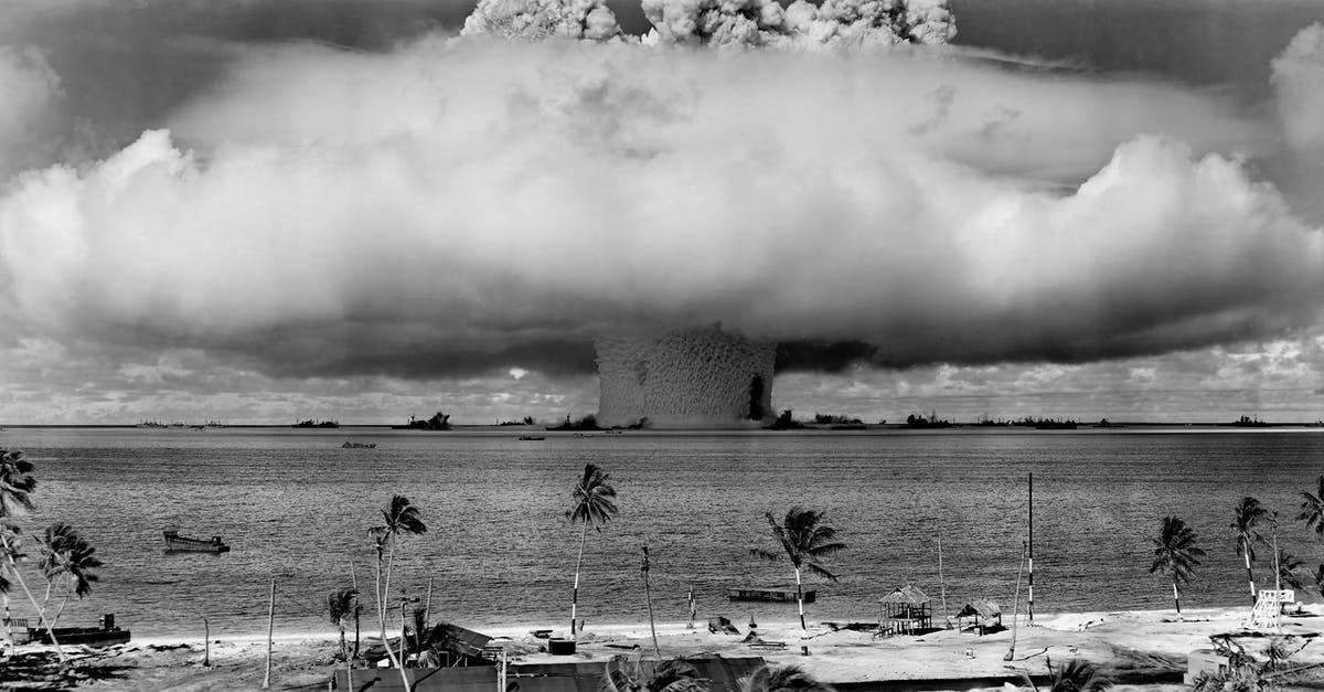 Water Exploded in Microwave - Grayscale Photo of Explosion on the Beach Water Exploded in Microwave - Grayscale Photo of Explosion on the Beach