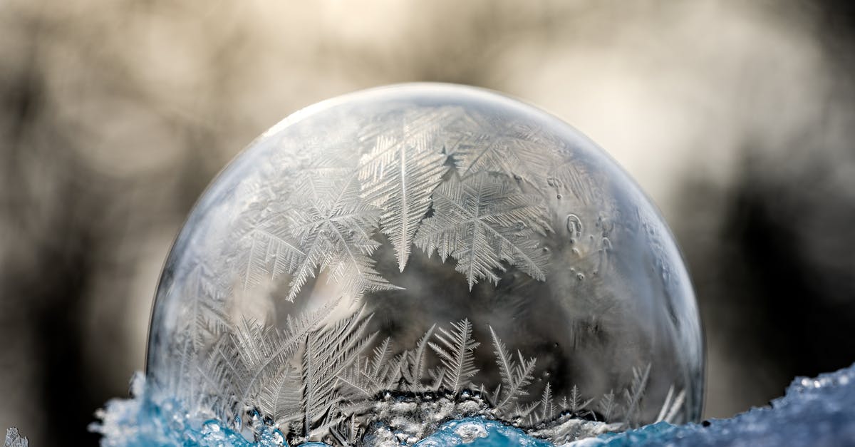 water temperature affecting bread rolls texture! - Shiny transparent soap bubble on cold ice water temperature affecting bread rolls texture! - Shiny transparent soap bubble on cold ice