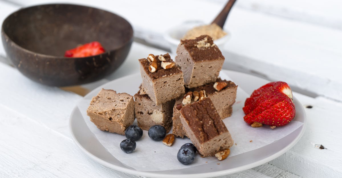 What's the difference between fresh and frozen blueberries for baking? - Brownies on White Plate