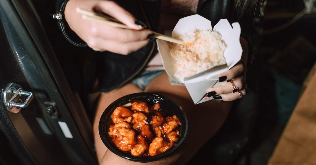 What's the use of onions in teriyaki sauce? - Unrecognizable woman eating delicious takeaway Asian dishes What's the use of onions in teriyaki sauce? - Unrecognizable woman eating delicious takeaway Asian dishes