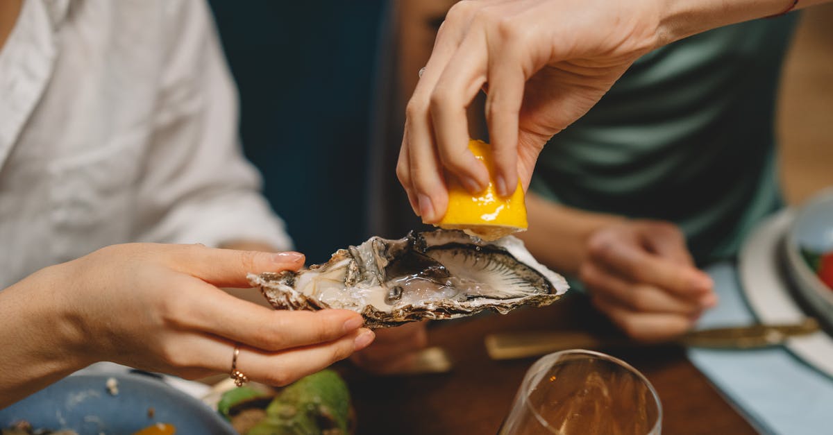 What alternatives do exists for properly squeezing lemons? - A Person Squeezing Lemon on an Oyster What alternatives do exists for properly squeezing lemons? - A Person Squeezing Lemon on an Oyster