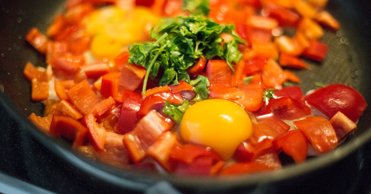 What are frying pan ridges for? - Fried Eggs With Tomatoes What are frying pan ridges for? - Fried Eggs With Tomatoes