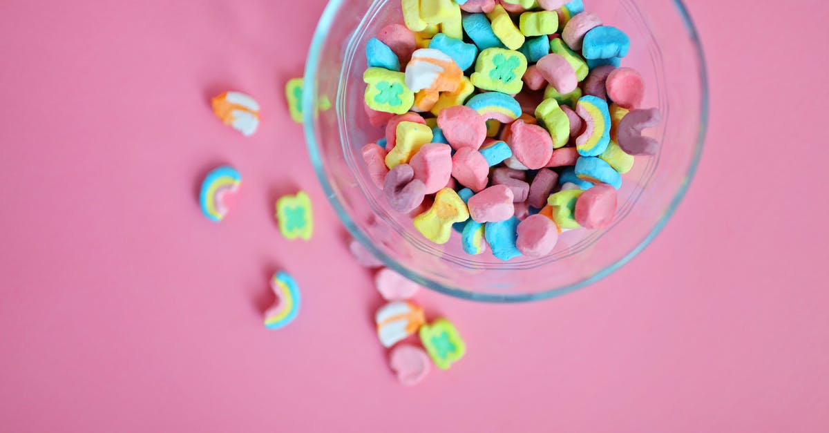 What are marshmallows? - High Angle View of Multi Colored Marshmallows