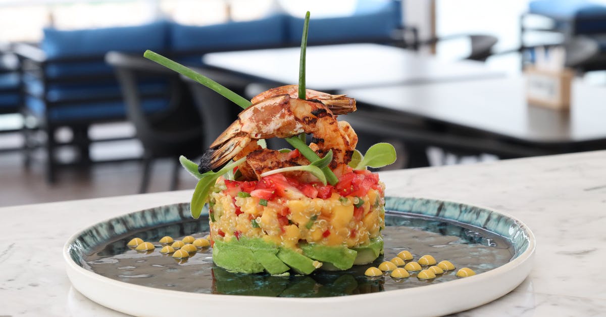 What are the names of these food dishes? [closed] - Shrimp Dish on a Plate
