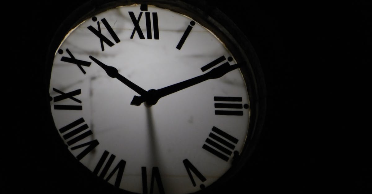 What are the signs of a watermelon past its best? - Round mechanical clock with black arrows and numbers on white face ticking on black background in darkness What are the signs of a watermelon past its best? - Round mechanical clock with black arrows and numbers on white face ticking on black background in darkness