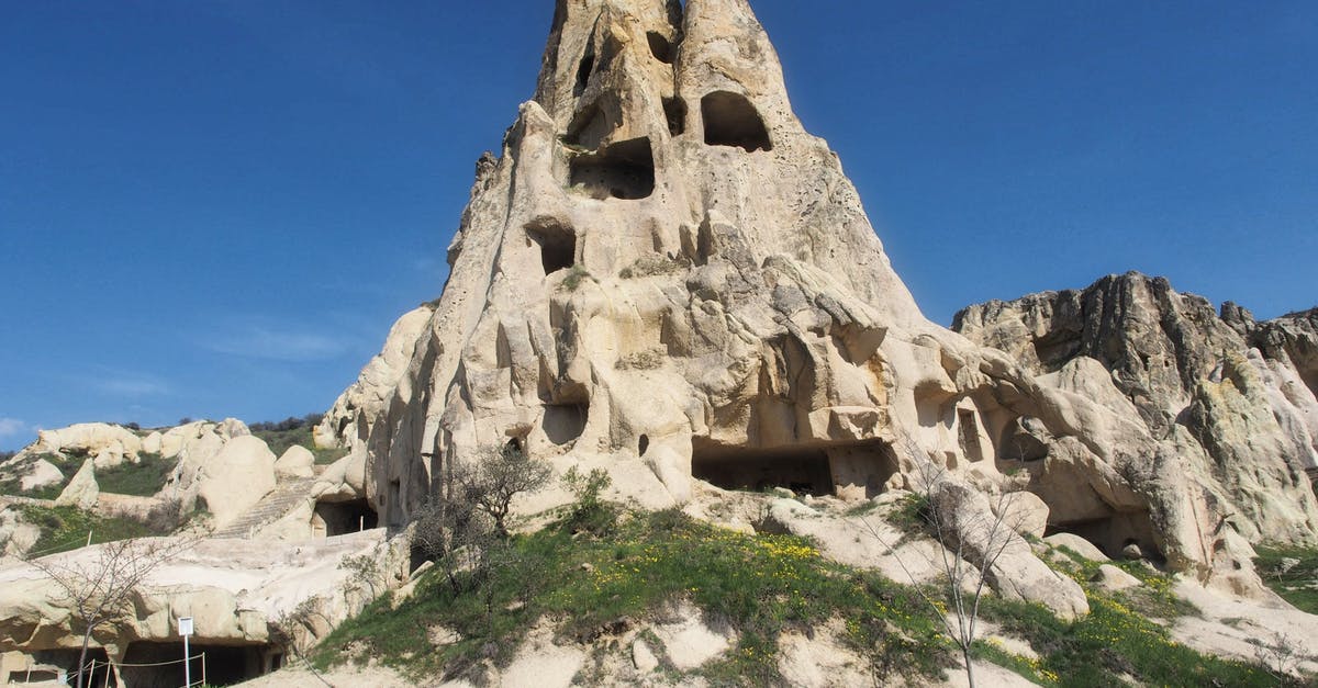 What are these dark areas in turkey meat? - View of fenced settlement Uchisar in Cappadocia What are these dark areas in turkey meat? - View of fenced settlement Uchisar in Cappadocia
