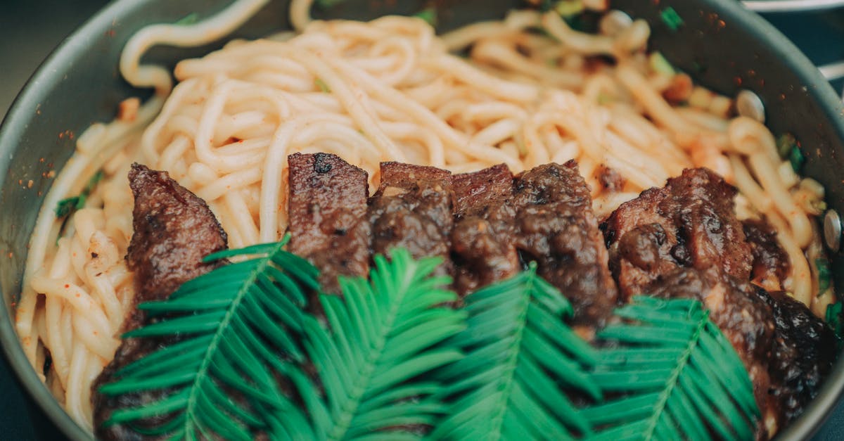 What can I cook with noodles and soy sause only [closed] - Close-Up Photo of Noodle Dish
