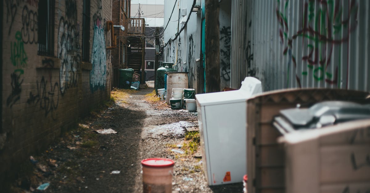 What can I replace pineapple with in a cherry dump cake? - Empty street with trash on ground