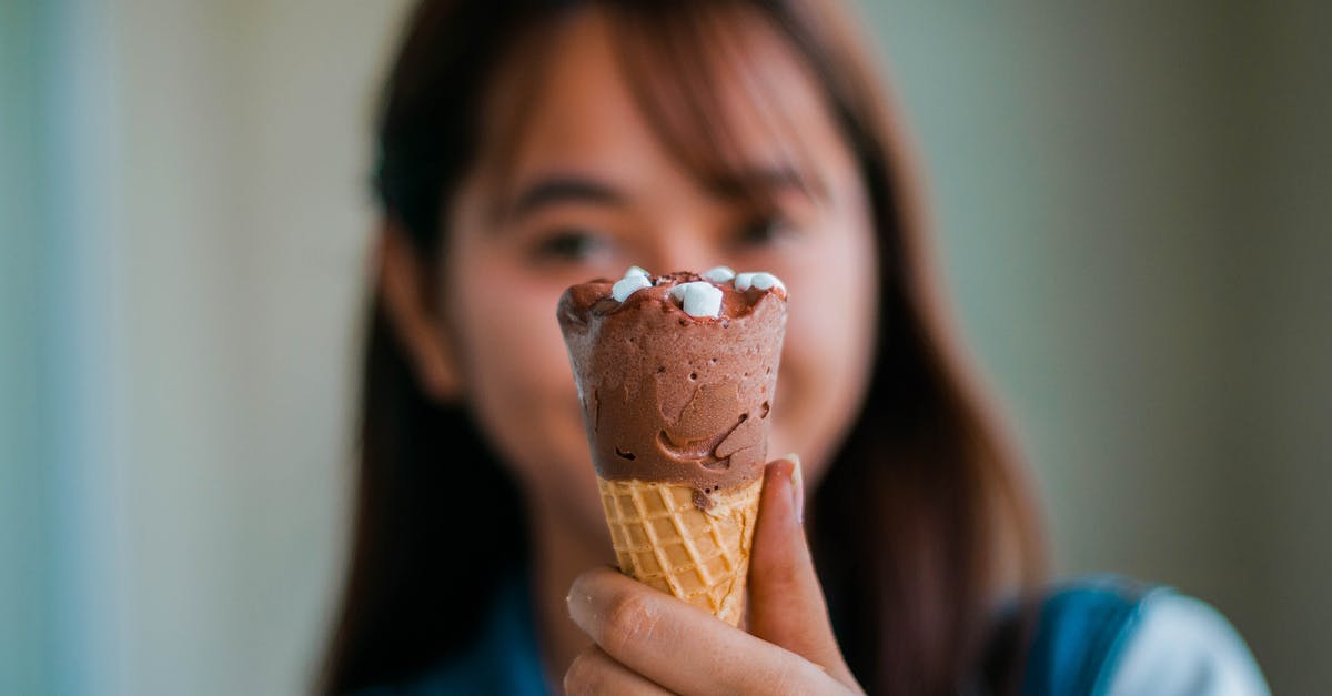 What can I substitute for lady cream peas without noticeable flavor change? - Soft focus of unrecognizable young Asian female with long brown hair showing tasty sweet chocolate ice cream cone in hand What can I substitute for lady cream peas without noticeable flavor change? - Soft focus of unrecognizable young Asian female with long brown hair showing tasty sweet chocolate ice cream cone in hand