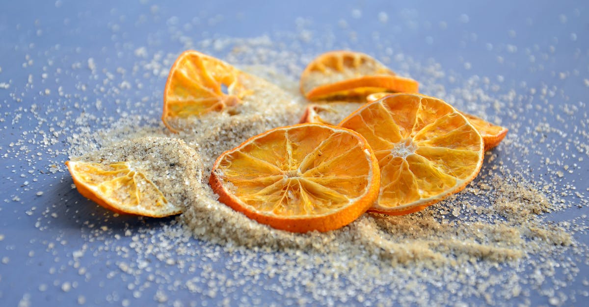 What can you make with Dried Lemon Grass? [closed] - Dried Slices of Orange Fruit with Sugar on Blue Surface