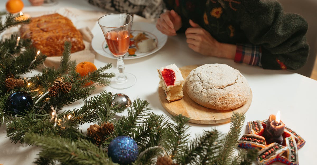 What do I do about mold on my sourdough starter? - Christmas Decorations and Breads on Dinner Table What do I do about mold on my sourdough starter? - Christmas Decorations and Breads on Dinner Table
