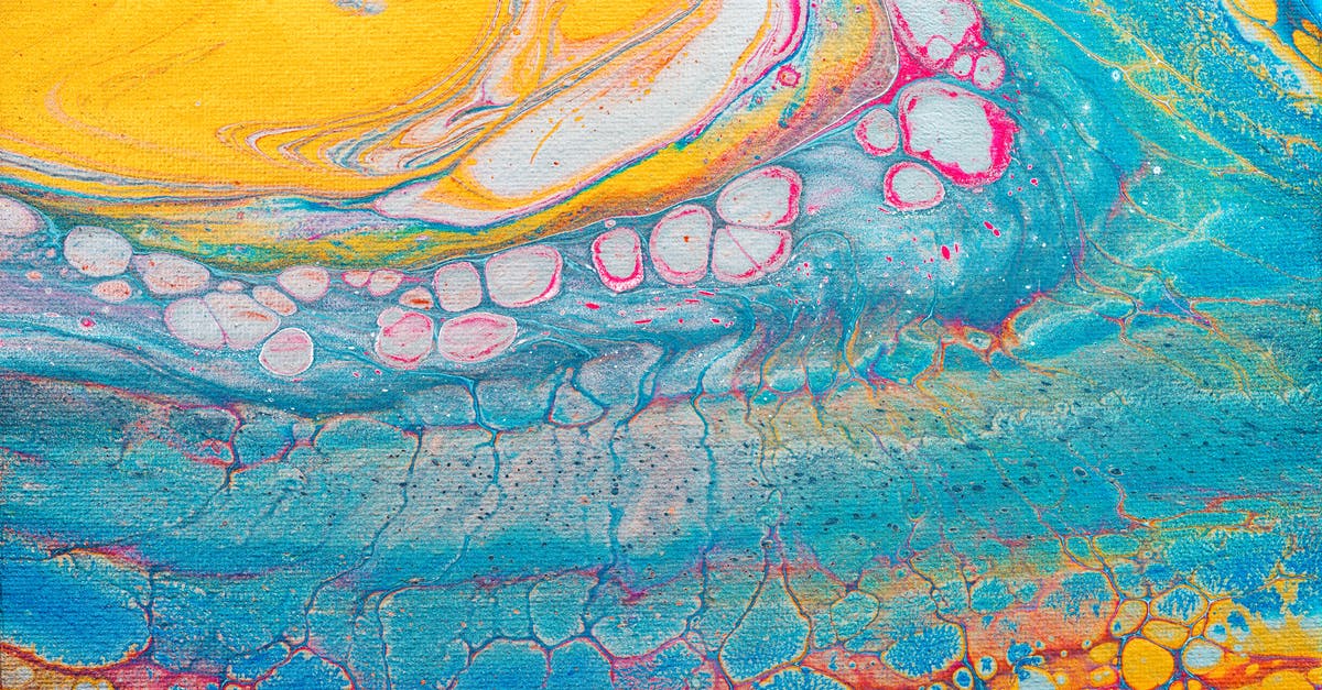 What has happened to this oil? - Blue Yellow and Red Abstract Painting What has happened to this oil? - Blue Yellow and Red Abstract Painting