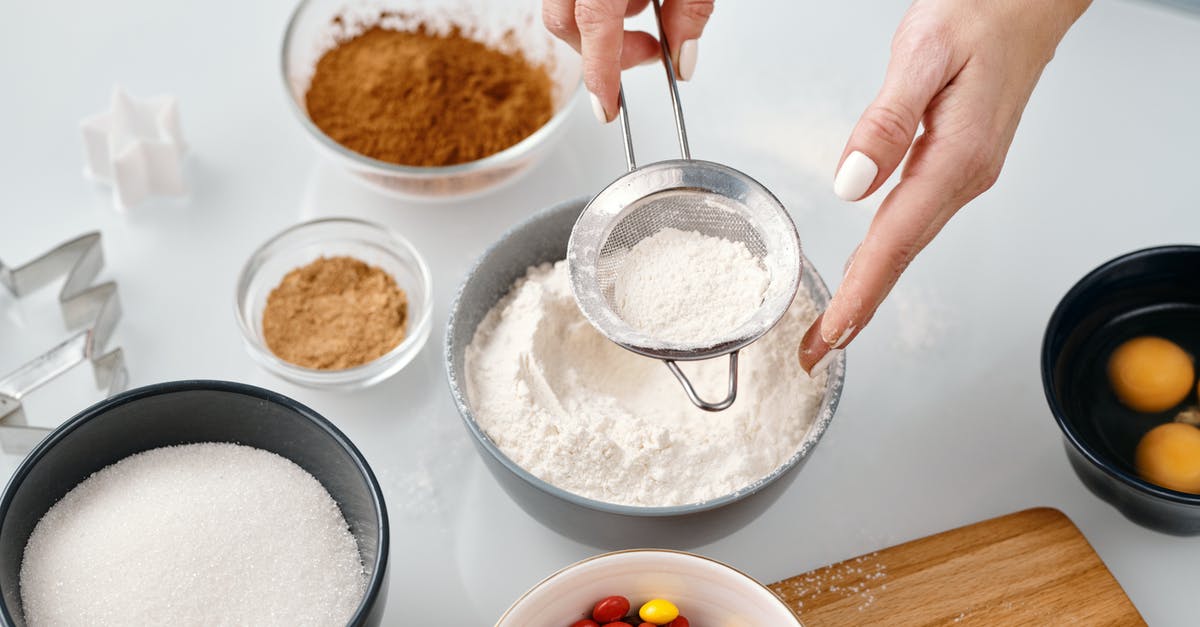 What ingredients make powdered sugar not gluten-free? - Person Holding Stainless Strainer With White Powder What ingredients make powdered sugar not gluten-free? - Person Holding Stainless Strainer With White Powder
