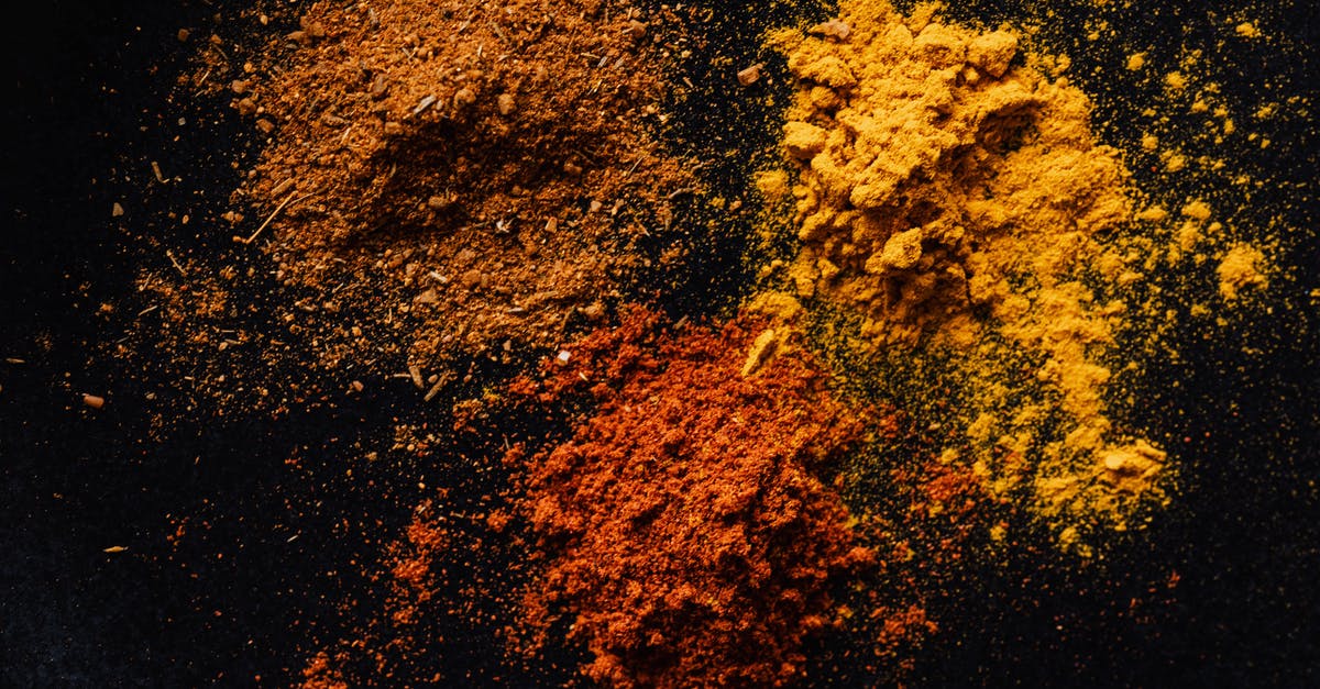 What is considered "mild" vs. "hot" in different countries? (measured empirically) - Assorted colorful dry powdered spices on black background