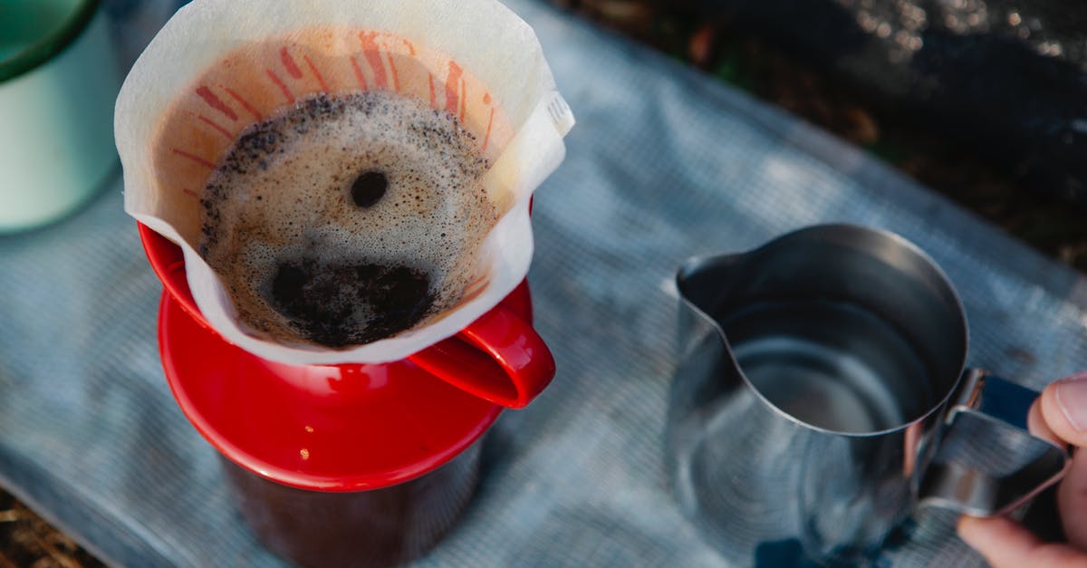What is filter paper? - Crop hiker preparing coffee in carafe on fabric What is filter paper? - Crop hiker preparing coffee in carafe on fabric