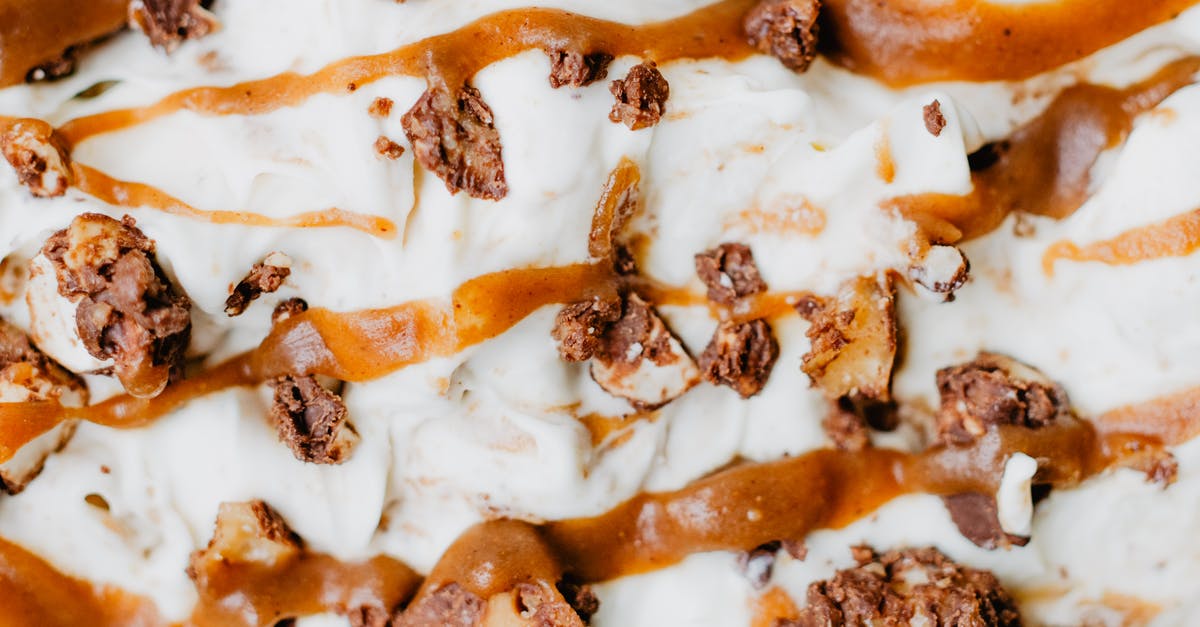 What is meant by "skim" a caramel? - Brown and White Food on White Ceramic Plate What is meant by "skim" a caramel? - Brown and White Food on White Ceramic Plate