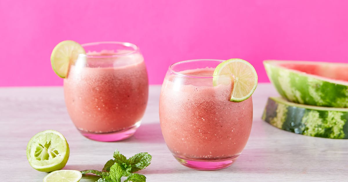 What is the best/easiest way to juice a watermelon? - Close-Up Shot of Glasses of Fruit Shakes What is the best/easiest way to juice a watermelon? - Close-Up Shot of Glasses of Fruit Shakes