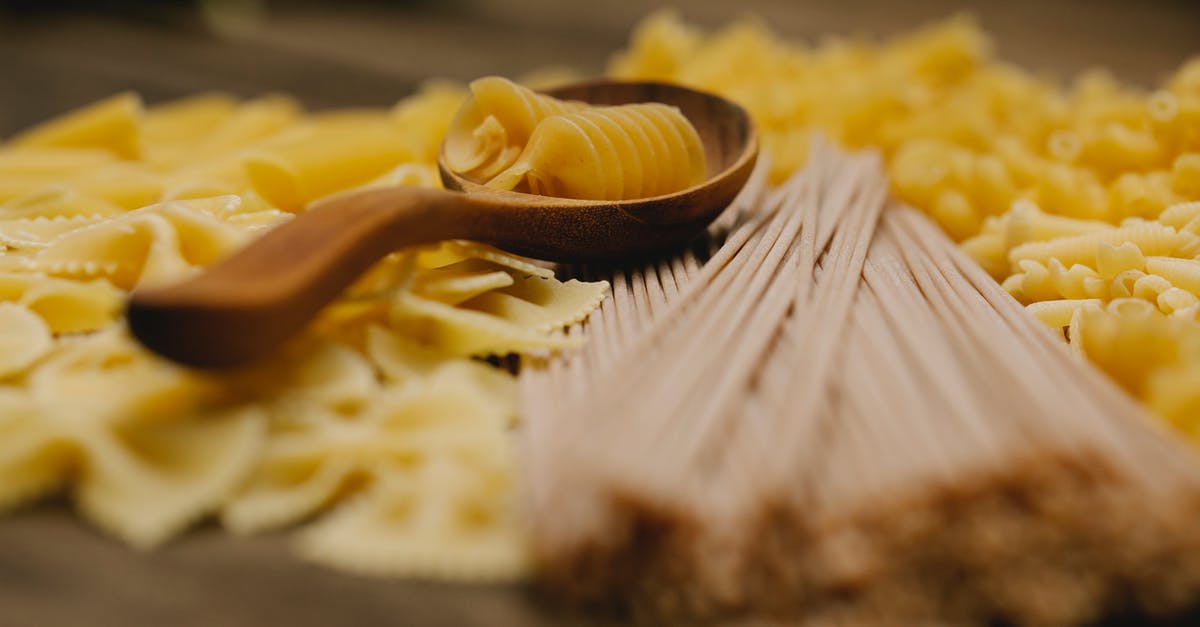What is the difference between cracked wheat and wheatgerm? - Fusilli in wooden spoon among farfalle and spaghetti What is the difference between cracked wheat and wheatgerm? - Fusilli in wooden spoon among farfalle and spaghetti