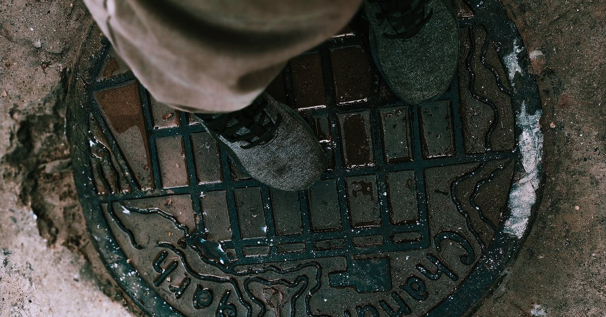 What is the easiest way to remove chicken leg/drumstick tendons? - From above anonymous person in boots and pants standing on shabby metal manhole lid on city street What is the easiest way to remove chicken leg/drumstick tendons? - From above anonymous person in boots and pants standing on shabby metal manhole lid on city street