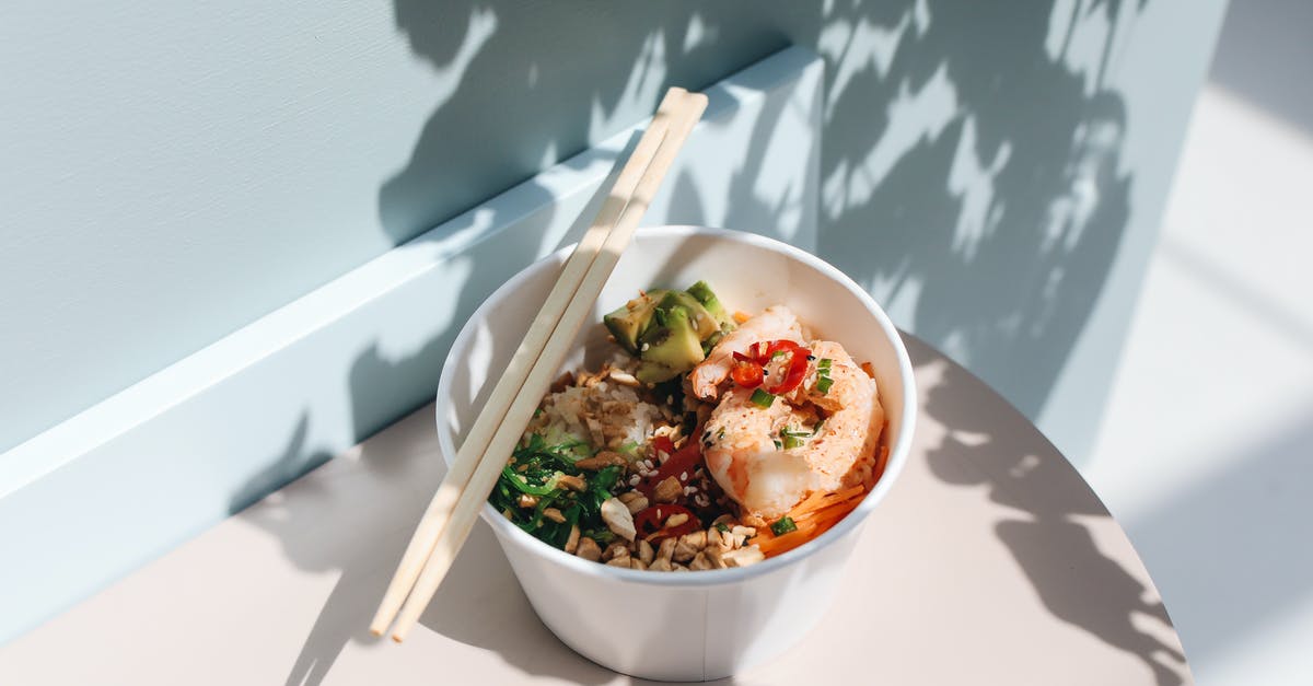 What is the origin of spam musubi, a Hawaiian dish? - Close-Up Photograph of Wooden Chopsticks on Top of a Poke Bowl What is the origin of spam musubi, a Hawaiian dish? - Close-Up Photograph of Wooden Chopsticks on Top of a Poke Bowl