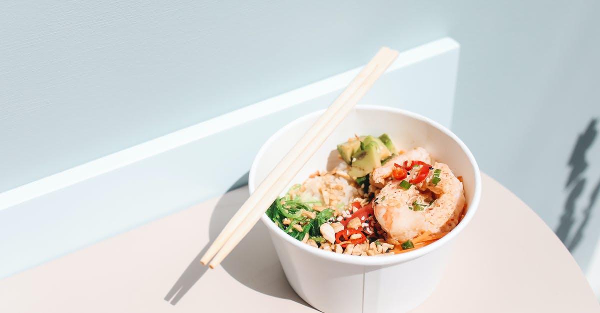 What is the origin of spam musubi, a Hawaiian dish? - Photo of a Chopsticks on Top of a Bowl with Poke What is the origin of spam musubi, a Hawaiian dish? - Photo of a Chopsticks on Top of a Bowl with Poke