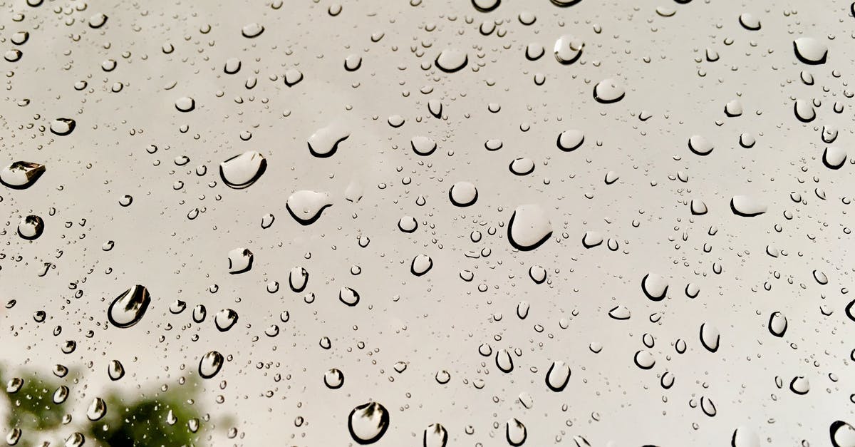 What is this clear liquid after braising? - Rain Drops on Glass Window What is this clear liquid after braising? - Rain Drops on Glass Window