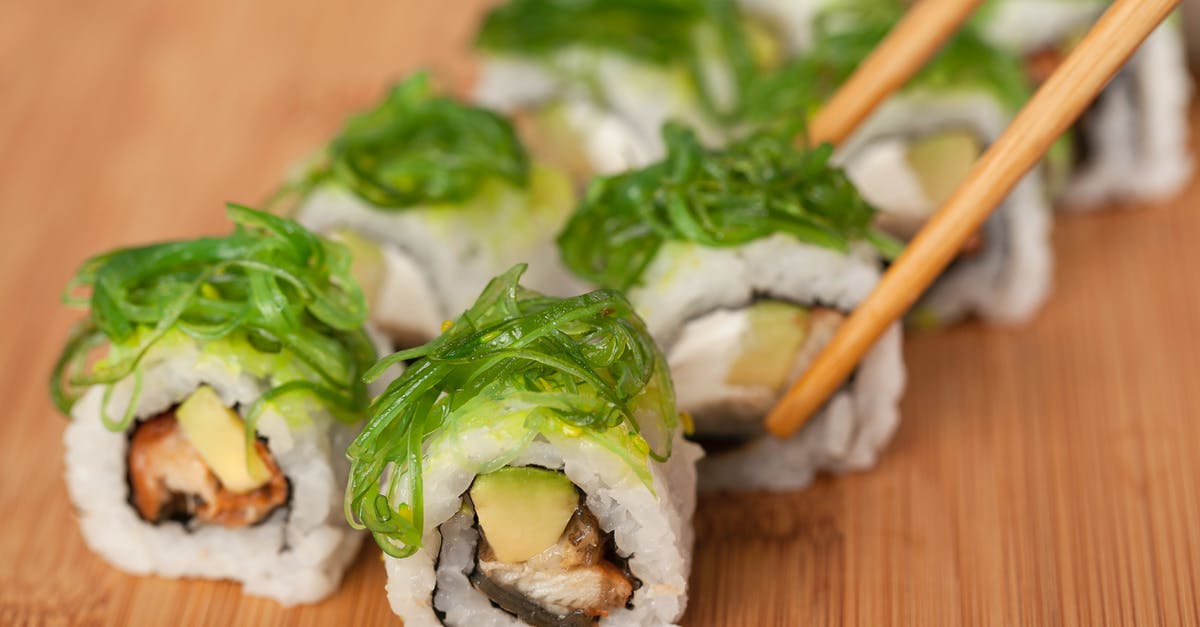 What is this veggie sushi in japan? - Green and White Vegetable Dish What is this veggie sushi in japan? - Green and White Vegetable Dish