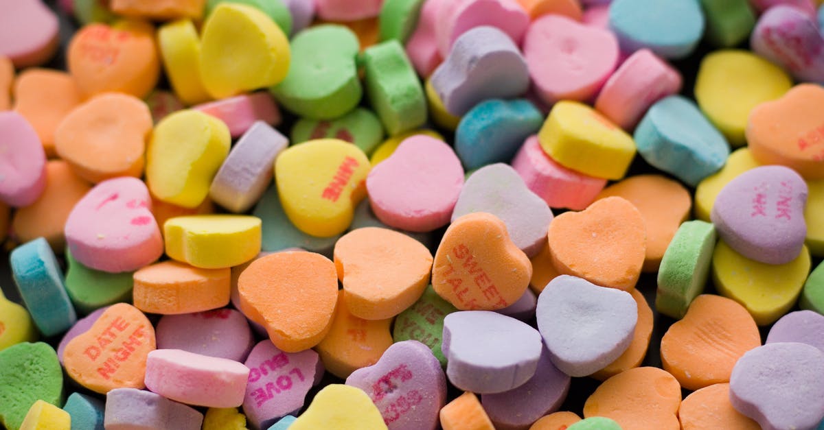 What makes a chewy brownie? - Bunch of Heart-shaped Assorted-color Tablets What makes a chewy brownie? - Bunch of Heart-shaped Assorted-color Tablets